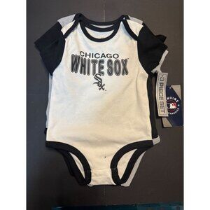 Chicago White Sox Newborn 3-Piece Bodysuit Set Size 3M-6M- MLB Official Merch